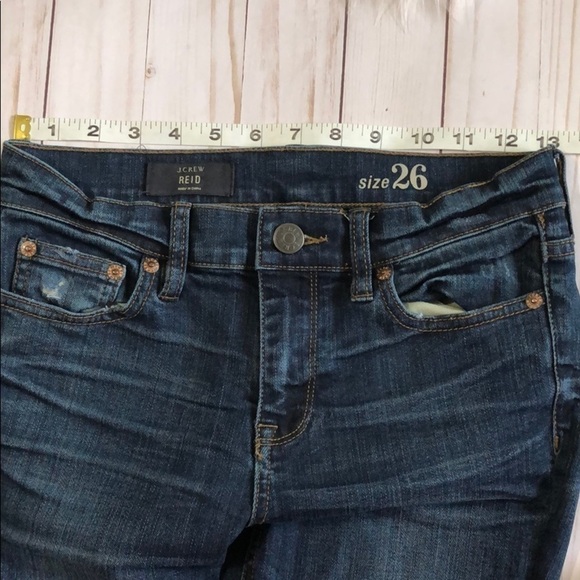 J Crew distressed  Reid jeans size 26. EUC - Picture 6 of 8